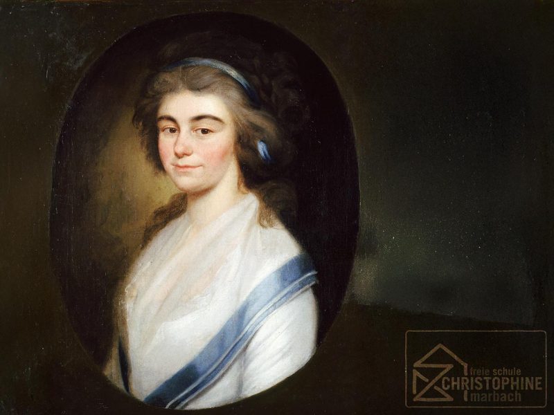 Freie Schule Christophine · Christophine Reinwald · Gemälde von Ludovike Simanowiz, etwa 1790