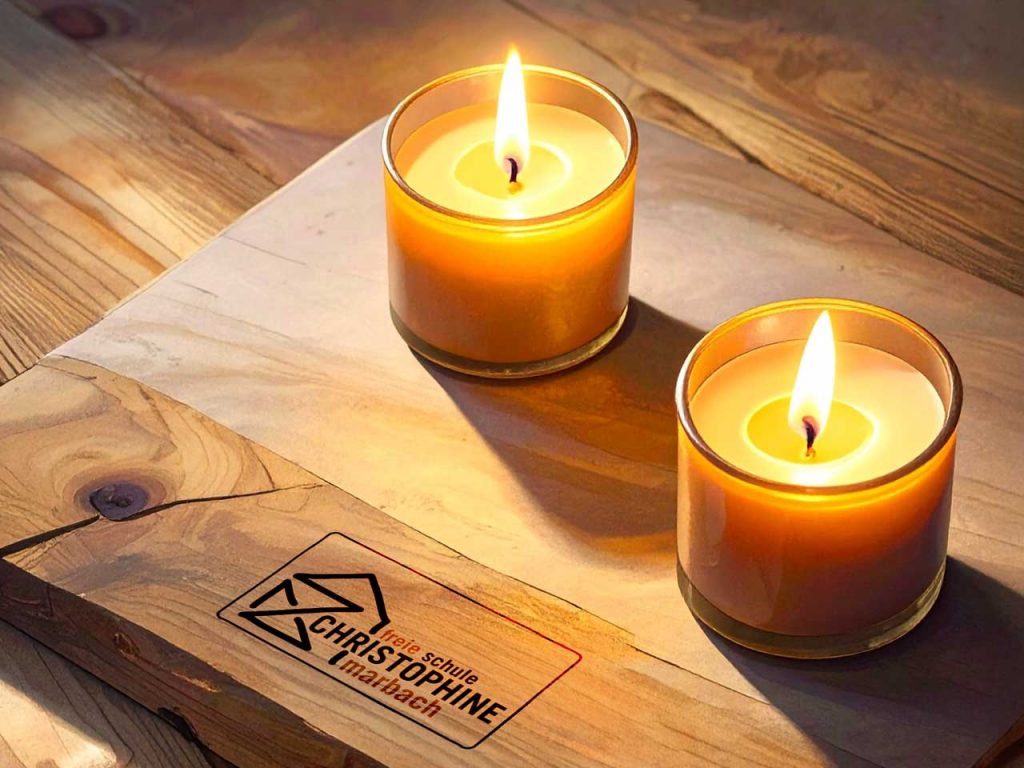 Freie Schule Christophine in Marbach · Zwei Kerzen