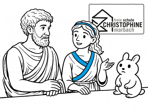 Christophine im Disput mit Aristoteles